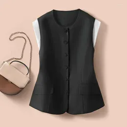 Women's Vests Fashionable And Trendy Suit Vest Design With A Sense Of Spring Autumn Jackets For Women 2024