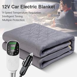 Blankets 12V Car Electric Blanket 70x180cm Sleeper Warm Heater For Camping Trucks Off-road Vehicles Heated Seat Heating Pad