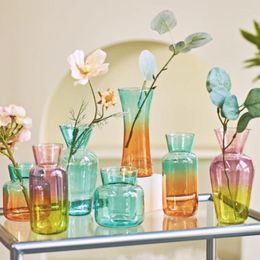 Vases Nordic Mini Vase Creative Flower Decorative Glass Bottles Wedding Centrepieces Home Decor Decoration