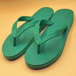 Slippers 2024 Fashion Square Plaid Rubber Flip-flops Men And Women Summer Flow Outdoor Wear