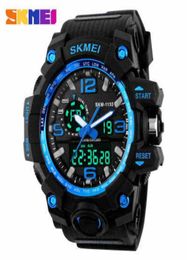 SKMEI Large Dial Shock Outdoor Sports Watches Men Digital LED 50M Waterproof Military Army Watch Alarm Chrono Wristwatches 11552390861