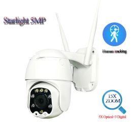 System 5mp Wireless 5x Zoom Mini Ptz Ip Wifi Camera Speed Dome Cctv Video Security Cam Rtsp Outdoor Ir 30m Two Way Audio P2p Camhi