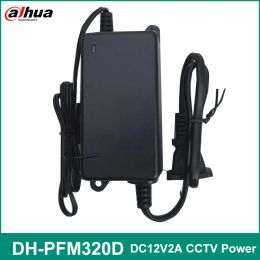 Accessories Dahua DHPFM320D Series 12V 2A Power Adapter PFM320D CCTV Security Camera Power Supply EU US UK Type Adapter Camera Power Supply