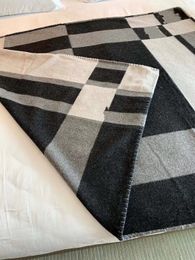 1500g Black H Wool Cashmere Blanket Top quailty H Gray Blanket Wool Thick Home Sofa Good Quailty 135&175cm