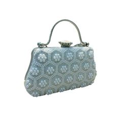 Ladies Evening Bag Pearl Handbag Versatile Women's Wedding Shoulder Crossbody Dinner Bag