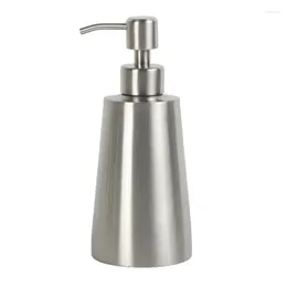 Liquid Soap Dispenser Shampoo Pump Containers Stainless Steel Bottle 350ml Empty Lotion For