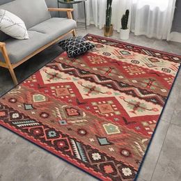 Carpets Bohemian Morocco Rug Classic Ethnic Living Room Carpet Bedroom And Kitchen Non-Slip Area American Bedside Mat