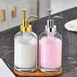 Liquid Soap Dispenser Coffee Syrup Glass 16.9 Oz Or 500 Ml Clear Bottle Container Minimalist