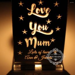 Party Decoration Personalised Gifts For Her Mum Mummy Nanny Grandma Nan Nana Candle Holder (Without Candle)