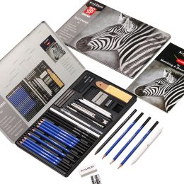 Sets KALOUR 36 Pack Drawing Set Sketch Kit, Sketching Supplies with Graphite,Charcoal Pencils and Art Knife Sharpener, Artist Tools