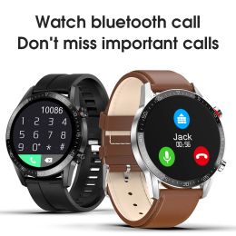Wristbands L13 Smart Watch Hangul Korean Support Pod ECG+PPG IP68 Waterproof Bluetooth Call Blood Pressure Heart Rate Men's Wrist Watch