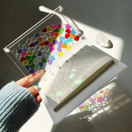 Notebooks Acrylic Notebook Cartoon Transparent And Visible Diy Stationery A5 Notebook Flowing Sand Loose Page Diary Book Student Supplies