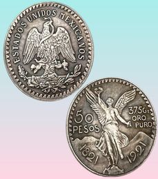 High Quality 1946 Mexico Gold 50 Peso Coin Gold 37373mm Arts Crafts Creative Souvenir Commemorative Coins 18211921 Mexicanos 504775178