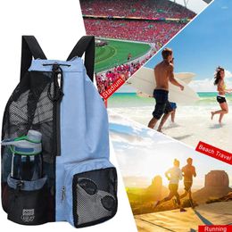 Outdoor Bags Mesh Drawstring Backpack Swim Bag Lightweight Waterproof Adjustable Strap For School Beach Holidays