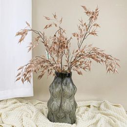 Decorative Flowers Nice Oats Wheat Ear Thanksgiving Decorations Artificial Fake Plant Long Stem Living Room Adornment Diy Simulation Grain