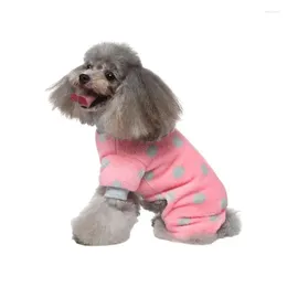 Dog Apparel Fleece Pyjamas Warm Four-Legged Puppy Jumpsuit Clothes Winter Coats For Small Dogs Bodysuit High