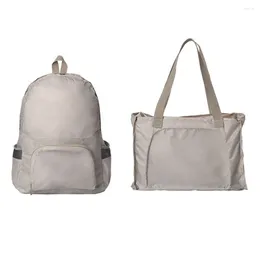 Backpack Travel Large Capacity Folding Outdoor Sports Sundries Women Storage Pouch Dual Purpose Bag Handbag