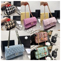 2024 Designer bag Channells New Woolen Candy Designer Chain Bag Versatile Womens Bag Single Shoulder Crossbody