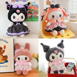 Internet celebrity new floral skirt anime plush toy doll sleeping cloth doll pillow cute birthday gift for girls