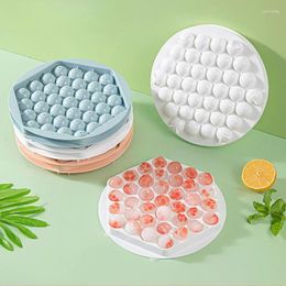 Baking Moulds Kitchen Self Made Ice Hockey Cube Mold Refrigerator Box Spherical Making Lattice Creative Household