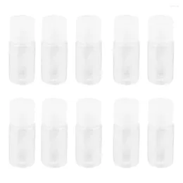 Storage Bottles 24 Pcs Bottled 10ml Flip Top Travel Shampoo Containers Plastic Empty Makeup