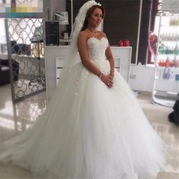 Dresses Vestido de Noiva Ball Gown Wedding Dresses Sweetheart Backless Weddings Dress Sleeveless Floor Length 2019 New Princess Bridal Gow