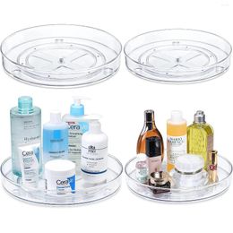 Kitchen Storage 9/10 In Clear Turntable Organizers Rack For Cabinet Spice Fridge Bathroom Closet Makeup Organization And