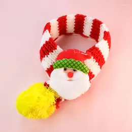 Dog Apparel Warm Puppy Pet Knitted Christmas Scarf Cat Cute Supplies Accessories For Small Dogs Party