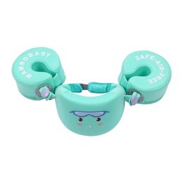 Kids Swimming Arm Rings Portable Non-Inflatable Floating Circle Sleeves Pool Buoy Armbands Swimming Equipment for 3-6 Years Baby 240321