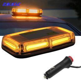 Lamp 12V24V Car Truck Short Row Roof Flashing Traffic Security Warning Light Police Emergency Strobe Magnetic Ceiling Safe Alarm Lamp