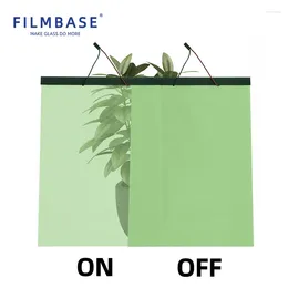 Window Stickers FILMBASE Self-adhesive Custom-made Pdlc Film Green Smart Color Glass For Sliding Door Or