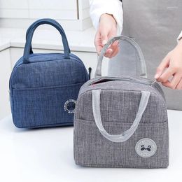 Storage Bags 1pcs Fresh Cooler Bag Waterproof Nylon Portable Zipper Warm Oxford Cloth Lunch Convenient Tote Food