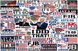 50pcspack Let039s go brando Biden Funny Sticker I Did That Stickers For Refrigerator Car Helmet DIY Bicycle Guitar Decal8332345