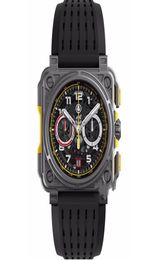 Wristwatches BR Model Sport Rubber Watchband Quartz Bell Luxury Multifunction Watch Business Stainless Steel Man Ross Wristwatch3418654