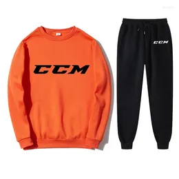 Men's Tracksuits Running Sweatsuit Set Sweatpants Round Neck Women's Track Suits CCM Mens Clothes Fashion Sweater Male Pant Sets Man