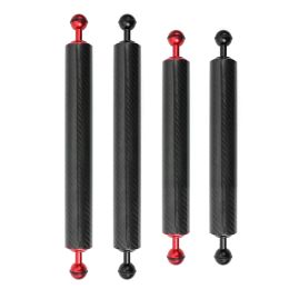 Monopods BGNing Carbon Fiber Float Extension Arm 1" Dual Ball Diving Cam Photography D40mm 12/14inch Light Underwater Buoyancy Tripod