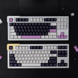 Accessories Large Set 253 Keys G Amethyst Keycap Double Shot Keycaps Cherry Profile Keycap for 61 64 68 84 87 96 104 Mechanical Keyboard