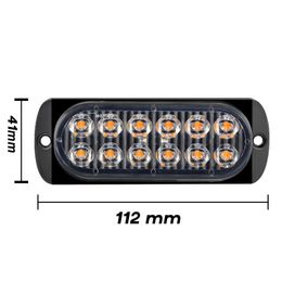 2pcs Led Strobe Warning Light Cheap Strobe Grille Flashing Lightbar Truck Car Beacon Lamp Amber Traffic Light 12V 24V Car Light