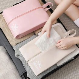 Storage Bags Waterproof Shoe Bag Portable PU Large Capacity Suitcase Organise Dustproof Underwear