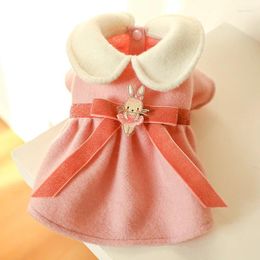 Dog Apparel Pet Cat Clothes Spring Autumn Winter Dress Chihuahua Bichon Cute Skirt For Small Dogs Luxury Puppy Dresses