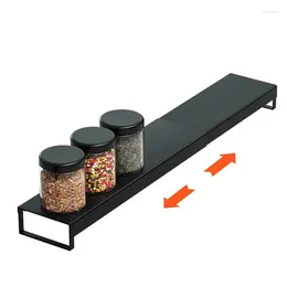 Kitchen Storage Stove Top Shelf Metal Organiser For Adjustable Reusable Seasoning Above Oven Spices Sugar