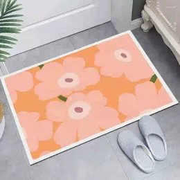 Carpets 2024 Floor Mats Bathroom Coral Velvet Stepping On Kitchen Door