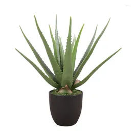 Decorative Flowers Simulated Aloe Vera Artificial Landscape Potted Plant Decoration