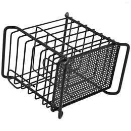 Storage Bottles Utensil Drying Rack Metal Cutlery Basket Holder With Hooks Flatware Chopsticks Organizer Drainer For