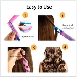 new 2024 Hair Rollers (15/20/25/30cm) Snail Shape Not Waveform Spiral Round Curls Curler Soft Hair Curler Magic Hair Rollers DIY1. For Hair