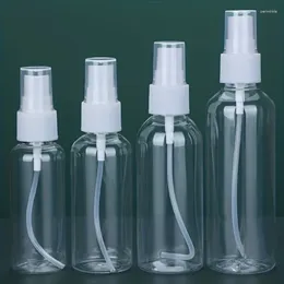 Storage Bottles 5pcs 30ml 60ml 100ml Refillable Plastic Alcohol Cosmetics Sub Bottle Empty Transparent Spray Portable Travel Accessories