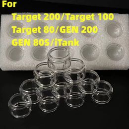 Color 10PCS Replacement Bubble Fat Glass Tube For iTank Target 200 100 80 GEN 200 Gen 80S Glass Container Water Color Accessory