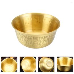 Bowls Copper Offering Bowl Small Tibetan Holy Water Container Cup Votive Tealight Holder Burner For Yoga Meditation Altar Golden