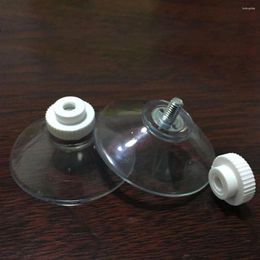 Hooks 20pcs Suction Cups 40mm With M4 Thread Clear Knurled Nut Mushroom Head Suckers Cup For Kitchen Home Decor