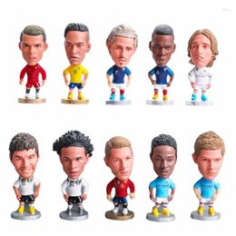 Party Favour 2.5inch Collection Doll Football Star Soccer C.Ronaldo Figure Model Car Ornaments R Figures Souvenirs Toys Gifts